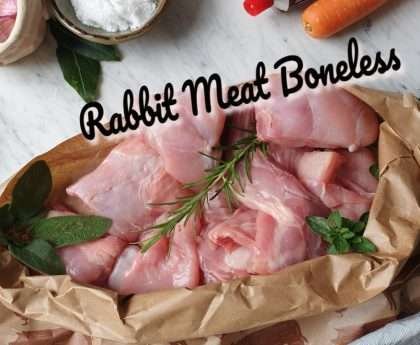 Raw Dog Food- Rabbit Meat Boneless