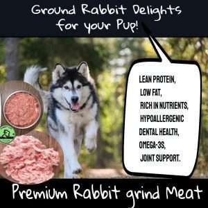 Ground Rabbit Meat - Dog Food