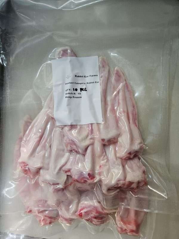 Frozen Rabbit Ear -Dog Treat's - Image 2