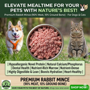 Rabbit Meat for cats and dogs Raw feeding