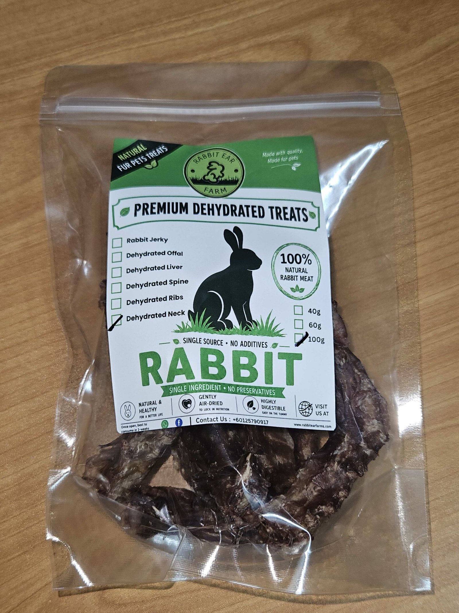 Dehydrated Rabbit Neck